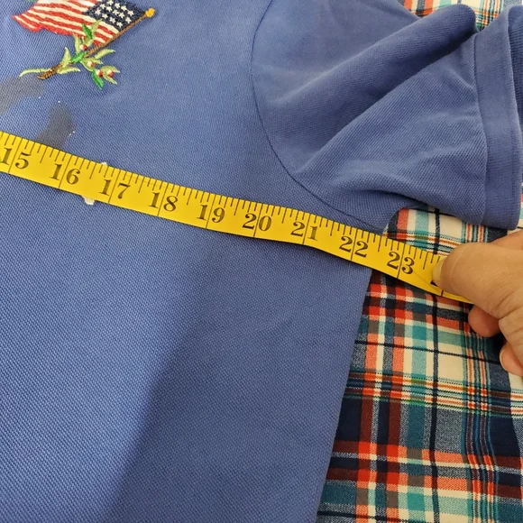 Polo ralph lauren American flag eagle stars shield embroidered shirt - Picture 15 of 16